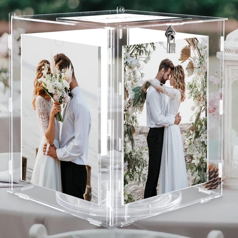 Wedding Card Box - Akrylowe pudełko na karty ślubne z
