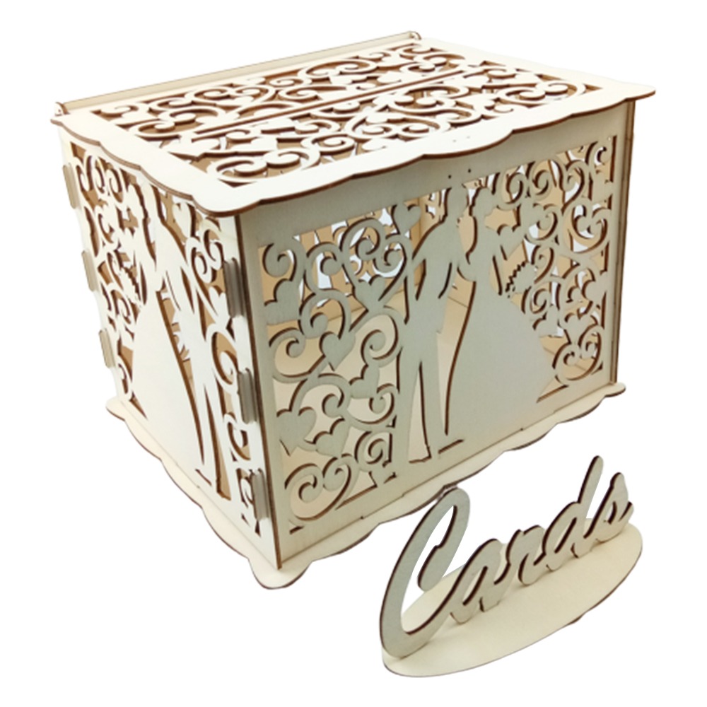 22,5x15x15 cm Drewniane pudełk – Wedding Card Box recenzja i cena