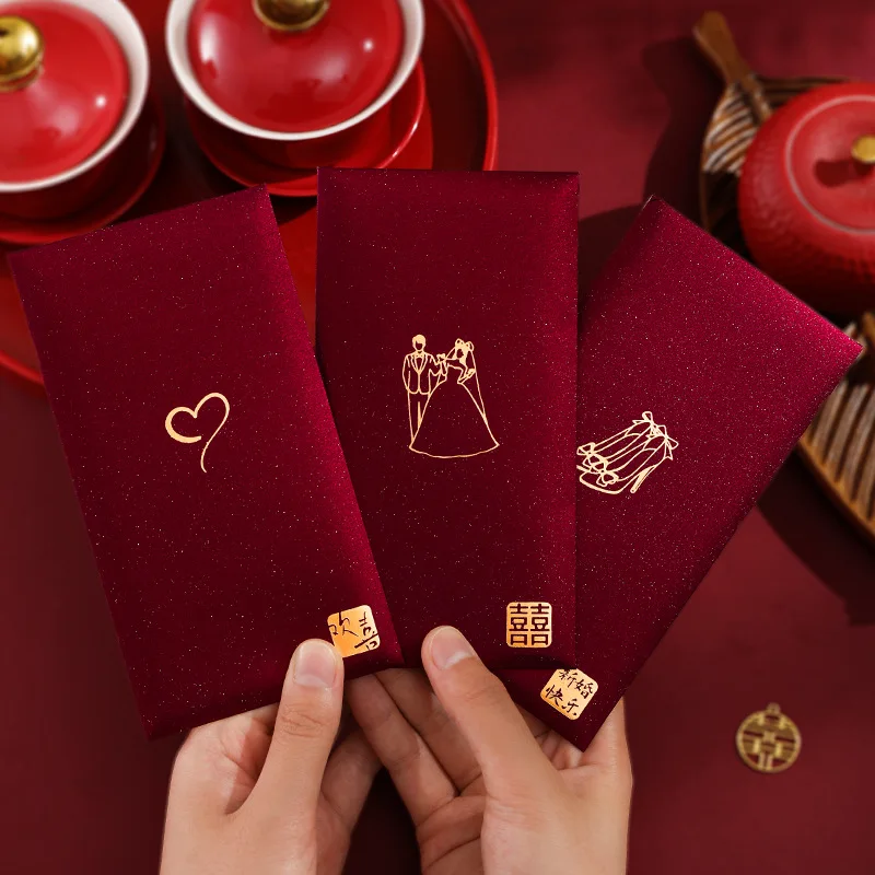 6 sztuk / opakowanie Chińskie  – Wedding Envelopes recenzja i cena