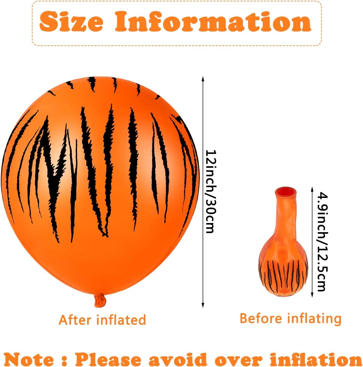 20/40Pcs Tiger Balloons Tiger  – Wedding Zoo recenzja i cena