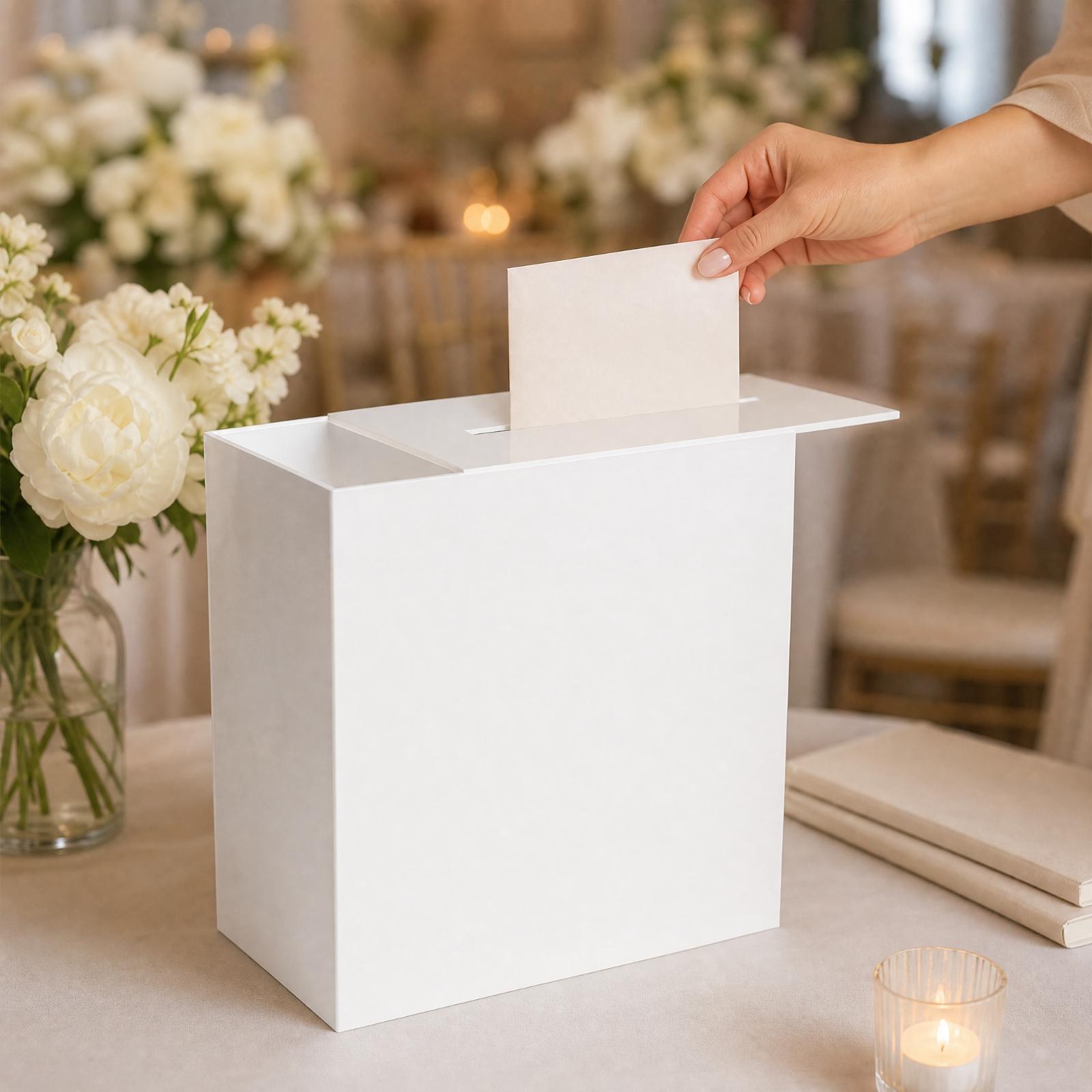Przezroczyste akrylowe pudełko – Wedding Card Box recenzja i cena