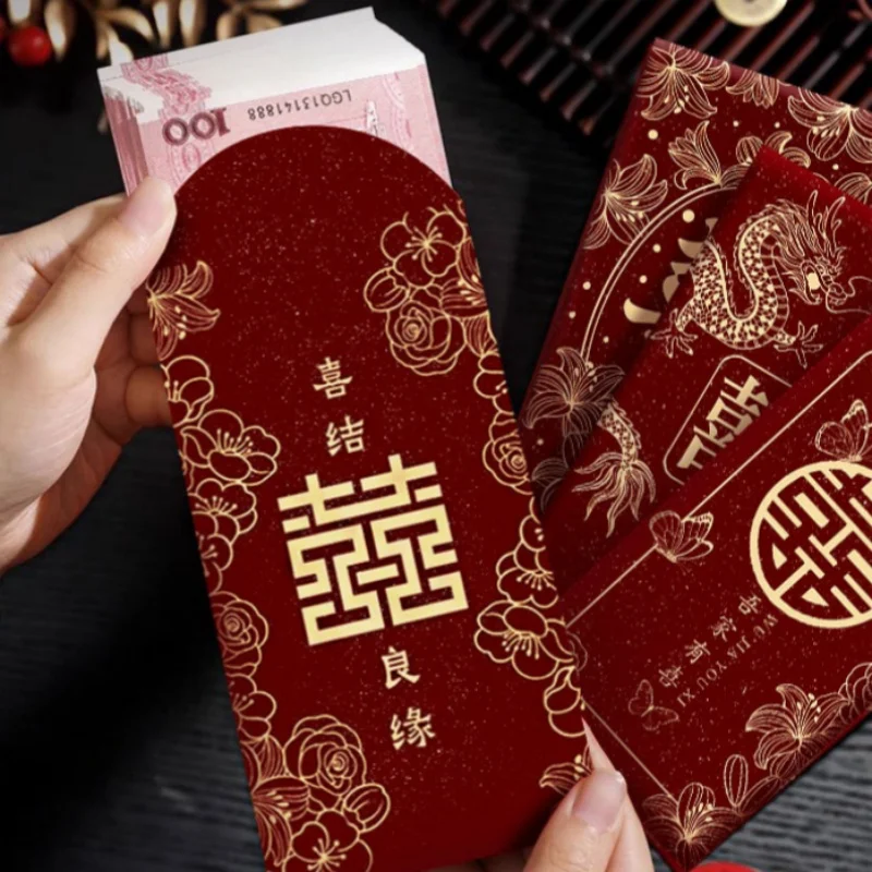 6 szt. Nowe czerwone koperty „ – Wedding Envelopes recenzja i cena